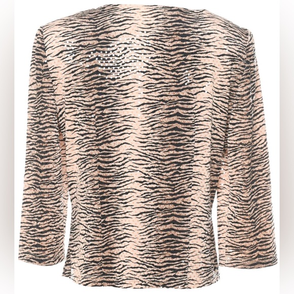 Vintage Joseph Ribkoff size 6 Front Zip Sequin Top - Picture 16 of 16